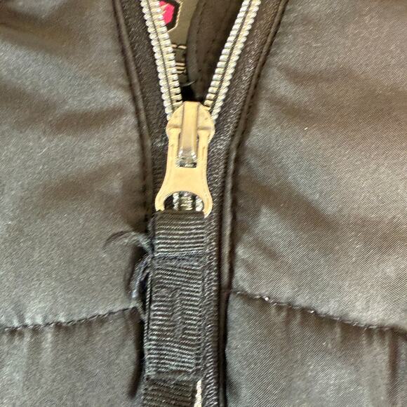 Protection System Puffer Coat Jacket Girls 7 / 8 Black Faux Fur Hooded Full Zip - Picture 5 of 9